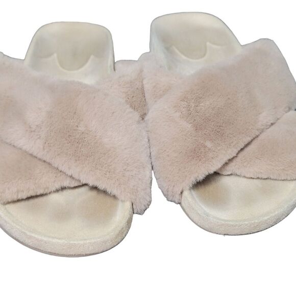 BIRDIES The Robin Tan Faux Fur Sandals - Picture 10 of 12